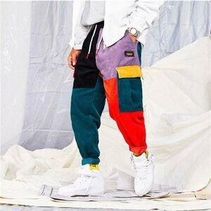 Coursemys Aelfric Eden Back To The 90’s Patchwork Corduroy Cargo Pants SZ S